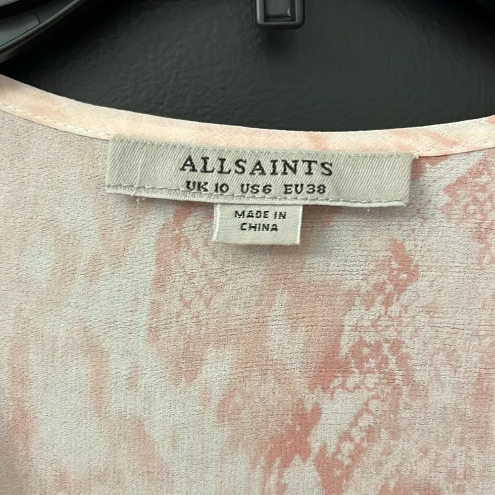 All Saints Pink Blouse - Picture 3 of 3